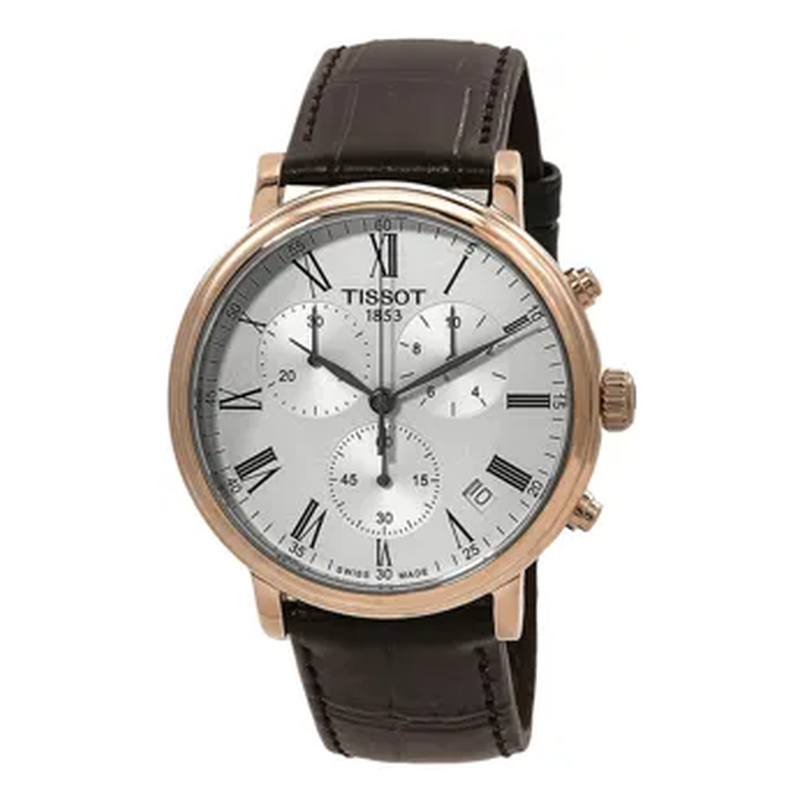 Tissot Carson Premium Chronograph 41 mm, Zifferblatt Silber, Referenz T122.417.36.033.00, bei Juwelier Krebber in Mönchengladbach-Rheydt