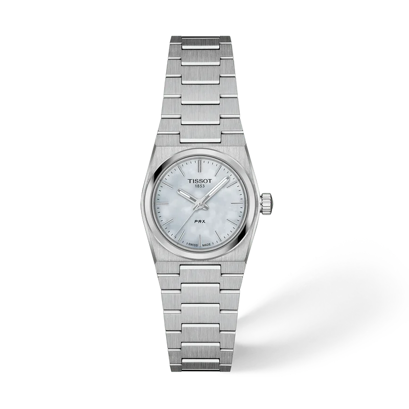 Tissot PRX 25 mm, Zifferblatt Perlmutt, Referenz T137.010.11.111.00, bei Juwelier Krebber in Mönchengladbach-Rheydt
