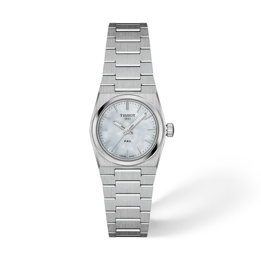 Tissot PRX 25 mm, Zifferblatt Perlmutt, Referenz T137.010.11.111.00, bei Juwelier Krebber in Mönchengladbach-Rheydt