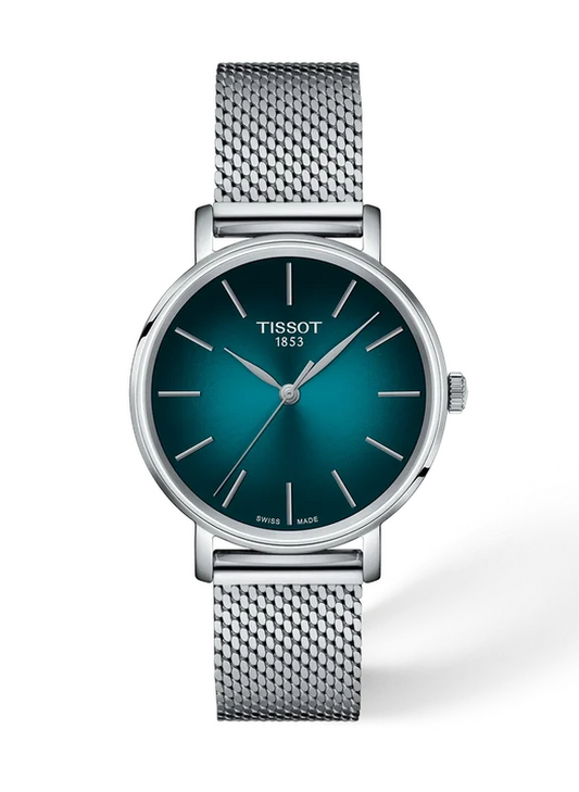 Tissot Everytime 34 mm, Zifferblatt Grün, Referenz T143.210.11.091.01, bei Juwelier Krebber in Mönchengladbach-Rheydt