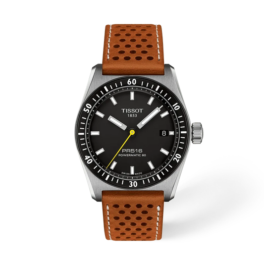 Tissot PR 516 Powermatic 80 38 mm, Zifferblatt Schwarz, Referenz T149.407.16.051.00, bei Juwelier Krebber in Mönchengladbach-Rheydt