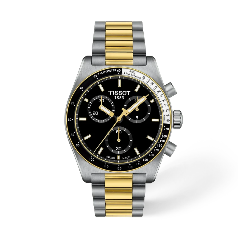 Tissot PR 516 Chronograph 40 mm, Zifferblatt Schwarz, Referenz T149.417.22.051.00, bei Juwelier Krebber in Mönchengladbach-Rheydt