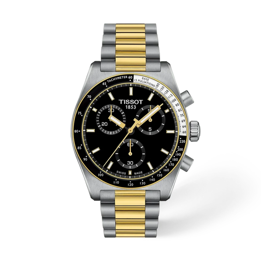 Tissot PR 516 Chronograph 40 mm, Zifferblatt Schwarz, Referenz T149.417.22.051.00, bei Juwelier Krebber in Mönchengladbach-Rheydt