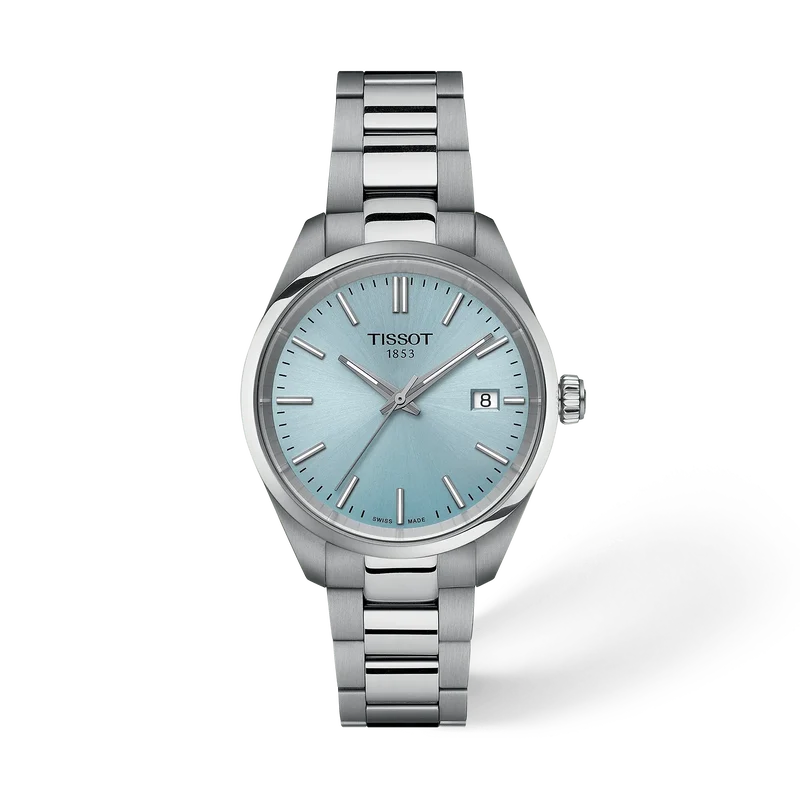 Tissot PR 100 34 mm, Zifferblatt Blau, Referenz T150.210.11.351.00, bei Juwelier Krebber in Mönchengladbach-Rheydt