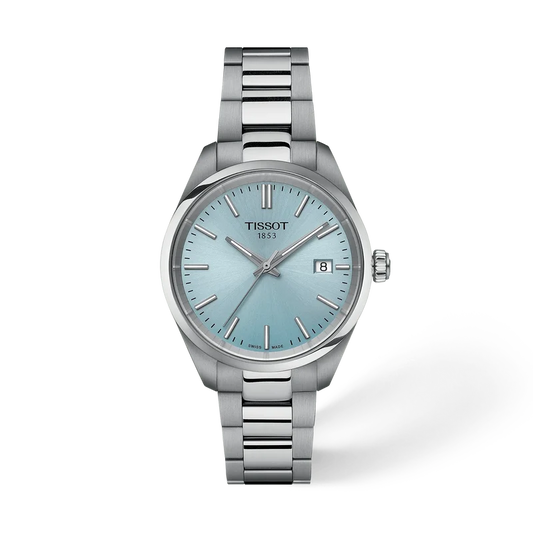 Tissot PR 100 34 mm, Zifferblatt Blau, Referenz T150.210.11.351.00, bei Juwelier Krebber in Mönchengladbach-Rheydt