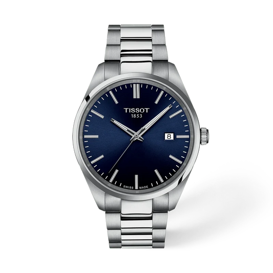 Tissot PR 100 40 mm, Zifferblatt Blau, Referenz T150.410.11.041.00, bei Juwelier Krebber in Mönchengladbach-Rheydt