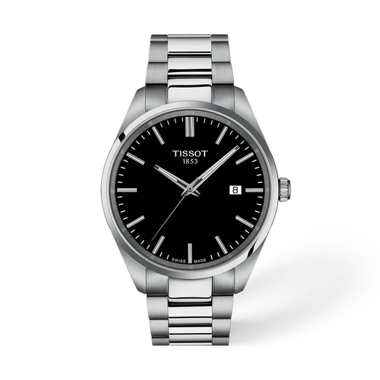 Tissot PR 100 40 mm, Zifferblatt Schwarz, Referenz T150.410.11.051.00, bei Juwelier Krebber in Mönchengladbach-Rheydt