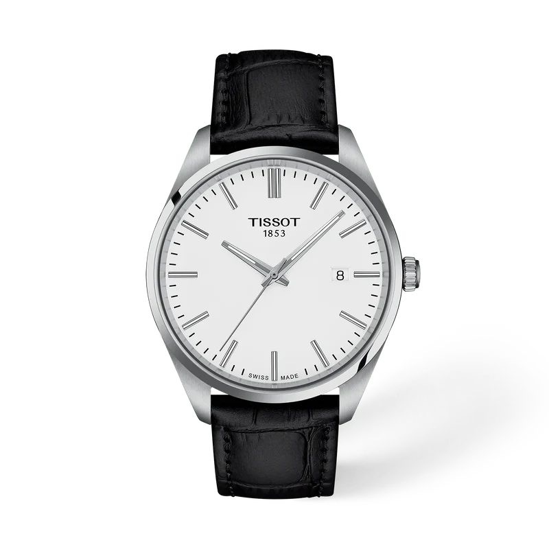 Tissot PR 100 40 mm, Zifferblatt Weiß, Referenz T150.410.16.011.00, bei Juwelier Krebber in Mönchengladbach-Rheydt