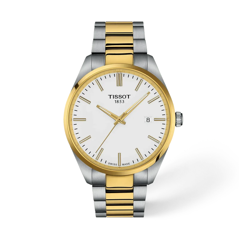 Tissot PR 100 40 mm, Zifferblatt Weiß, Referenz T150.410.22.011.00, bei Juwelier Krebber in Mönchengladbach-Rheydt