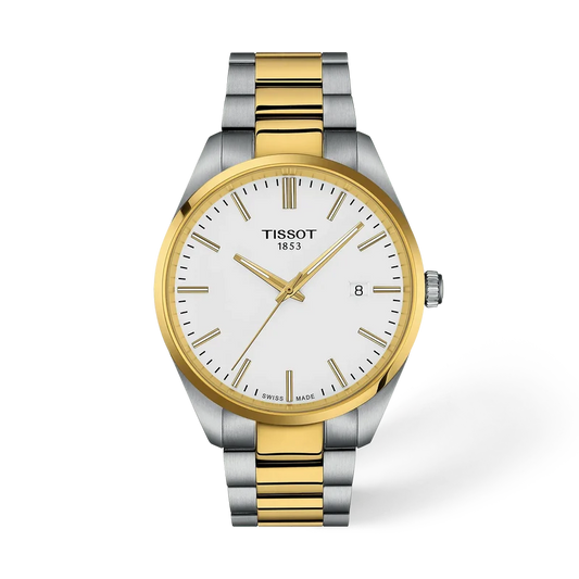 Tissot PR 100 40 mm, Zifferblatt Weiß, Referenz T150.410.22.011.00, bei Juwelier Krebber in Mönchengladbach-Rheydt