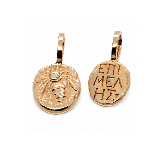 Anhänger antike Münze aus Ephesos in 750/- Roségold bei Juwelier Krebber in Mönchengladbach-Rheydt
