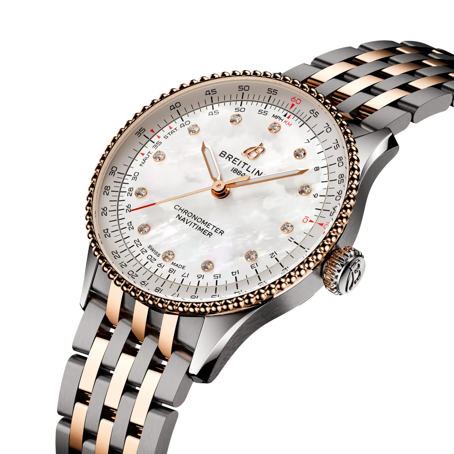 Navitimer Automatic 36 mm U17327211A1U1 – Perspektivansicht bei Juwelier Krebber in Mönchengladbach-Rheydt