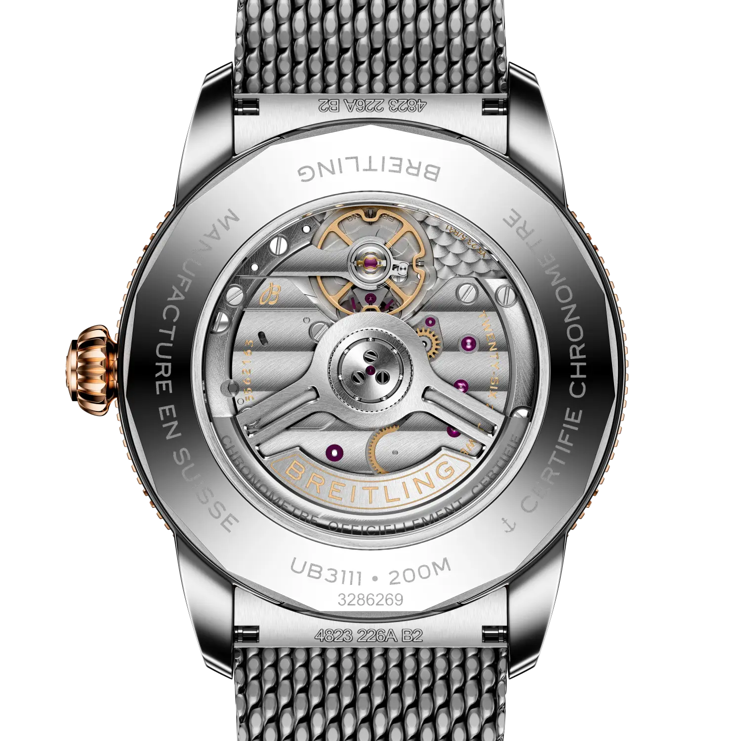 Breitling Superocean Heritage B31 Automatic 42 mm UB3111241B1A1 – Rückansicht bei Juwelier Krebber in Mönchengladbach-Rheydt