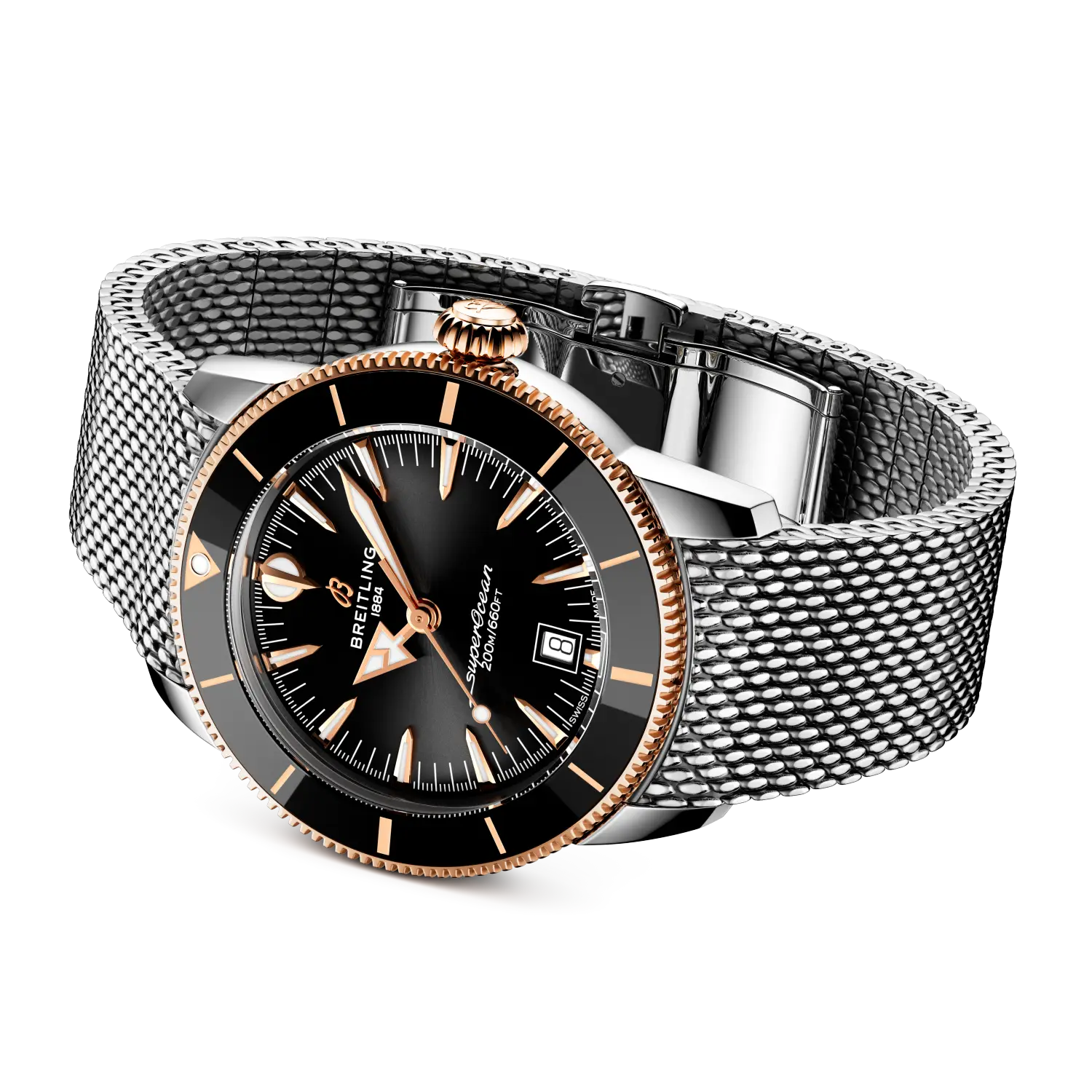 Breitling Superocean Heritage B31 Automatic 42 mm UB3111241B1A1 – Ansicht von Gehäuse und Armband bei Juwelier Krebber in Mönchengladbach-Rheydt