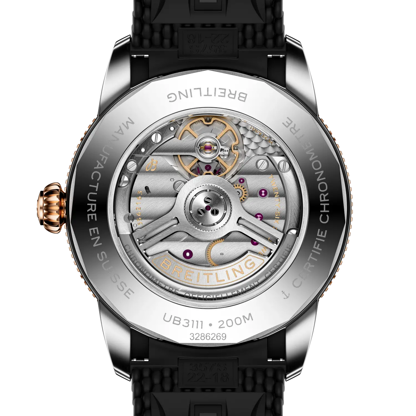 Superocean Heritage B31 Automatic 42 mm UB3111241B1S1 – Rückansicht bei Juwelier Krebber in Mönchengladbach-Rheydt