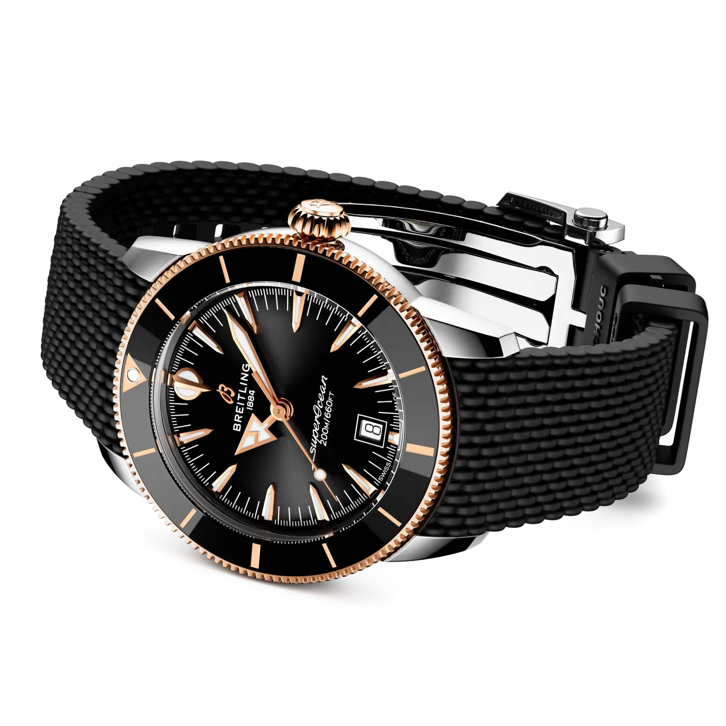 Superocean Heritage B31 Automatic 42 mm UB3111241B1S1 – Ansicht von Gehäuse und Armband bei Juwelier Krebber in Mönchengladbach-Rheydt