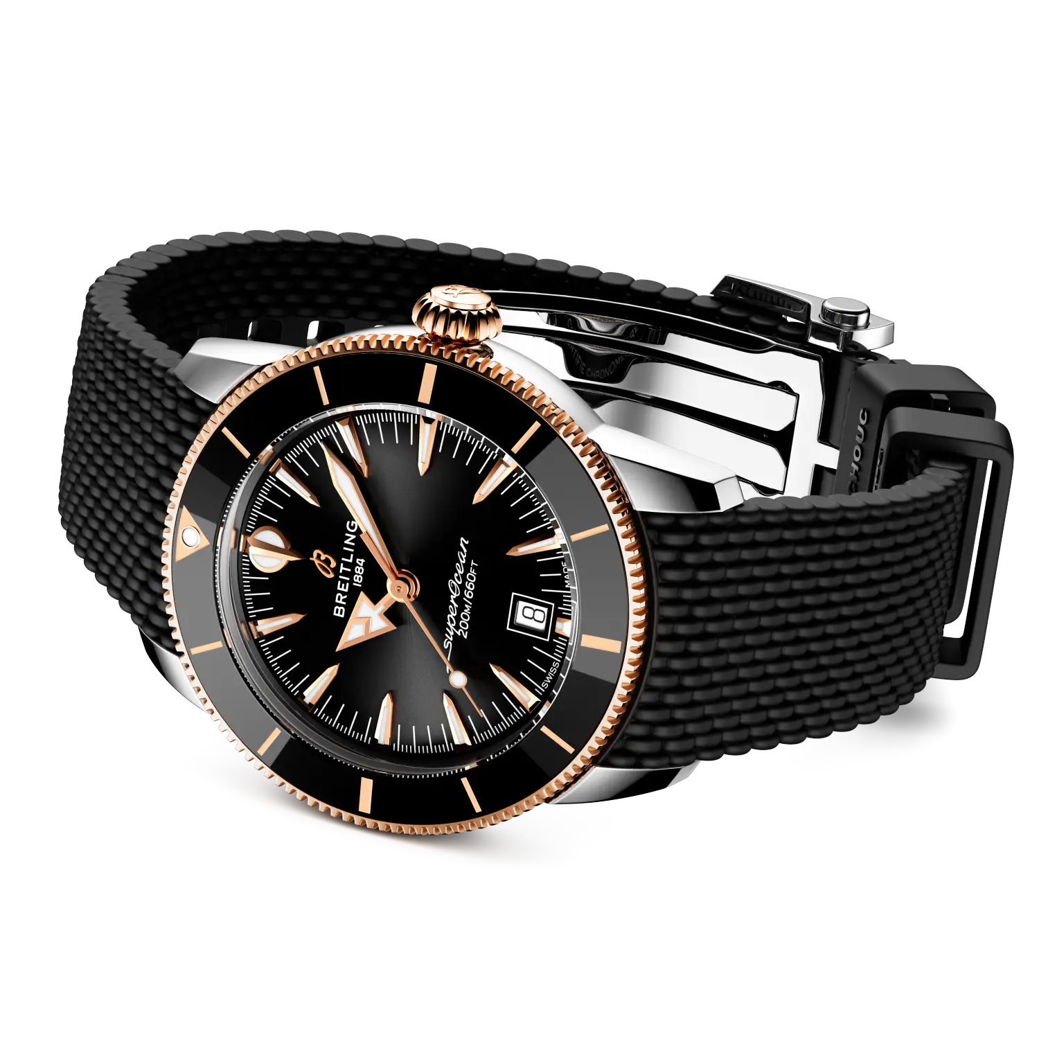 Superocean Heritage B31 Automatic 42 mm UB3111241B1S1 – Ansicht von Gehäuse und Armband bei Juwelier Krebber in Mönchengladbach-Rheydt