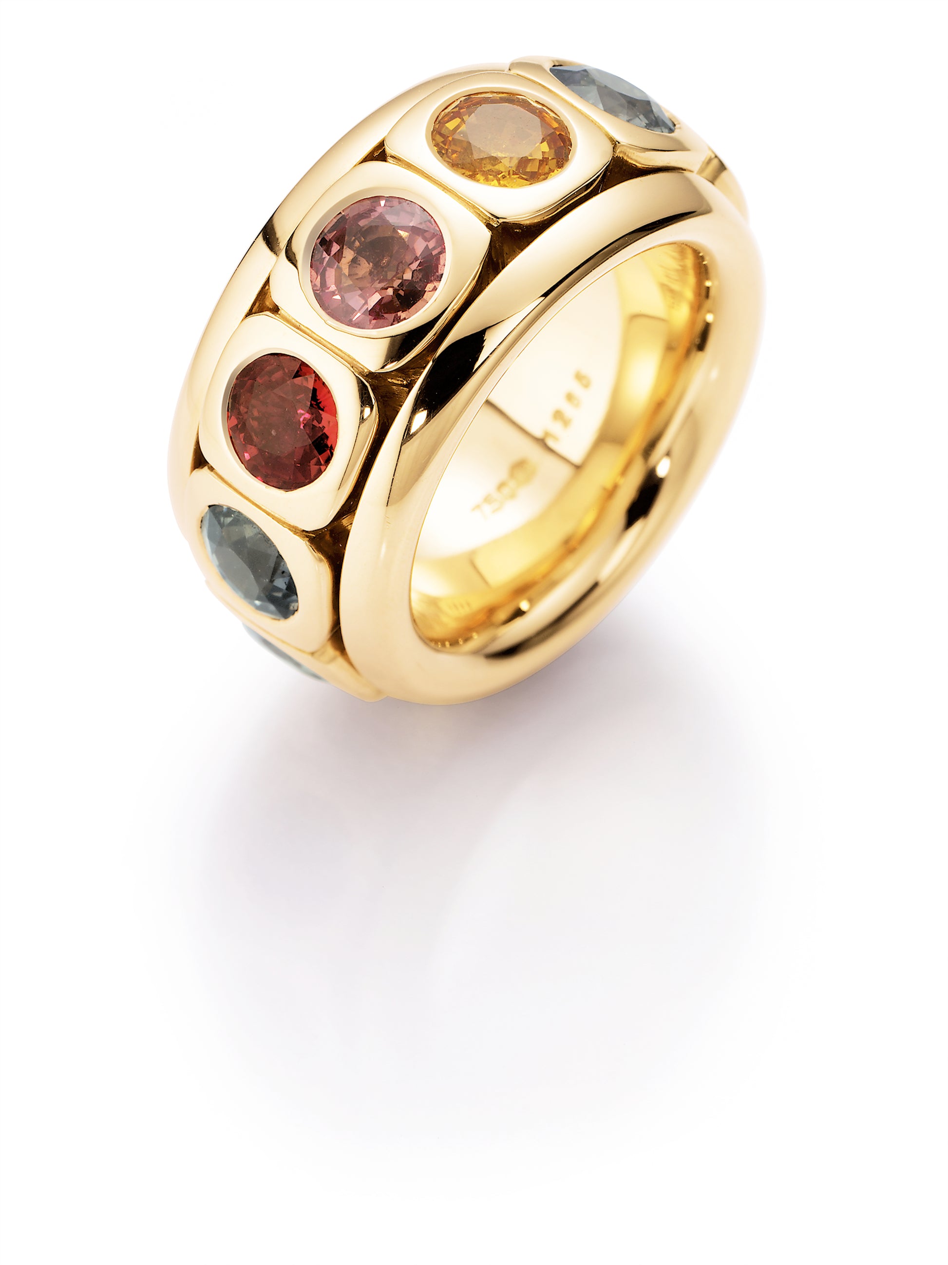 Juwelier Krebber Mönchengladbach - Rheydt, Odenwald, A. Odenwald, Schmuck, Ring, Tango, Damenring, Brillantschmuck, Farbsteinschmuck, farbigen Saphir, drehbar, Ringe 