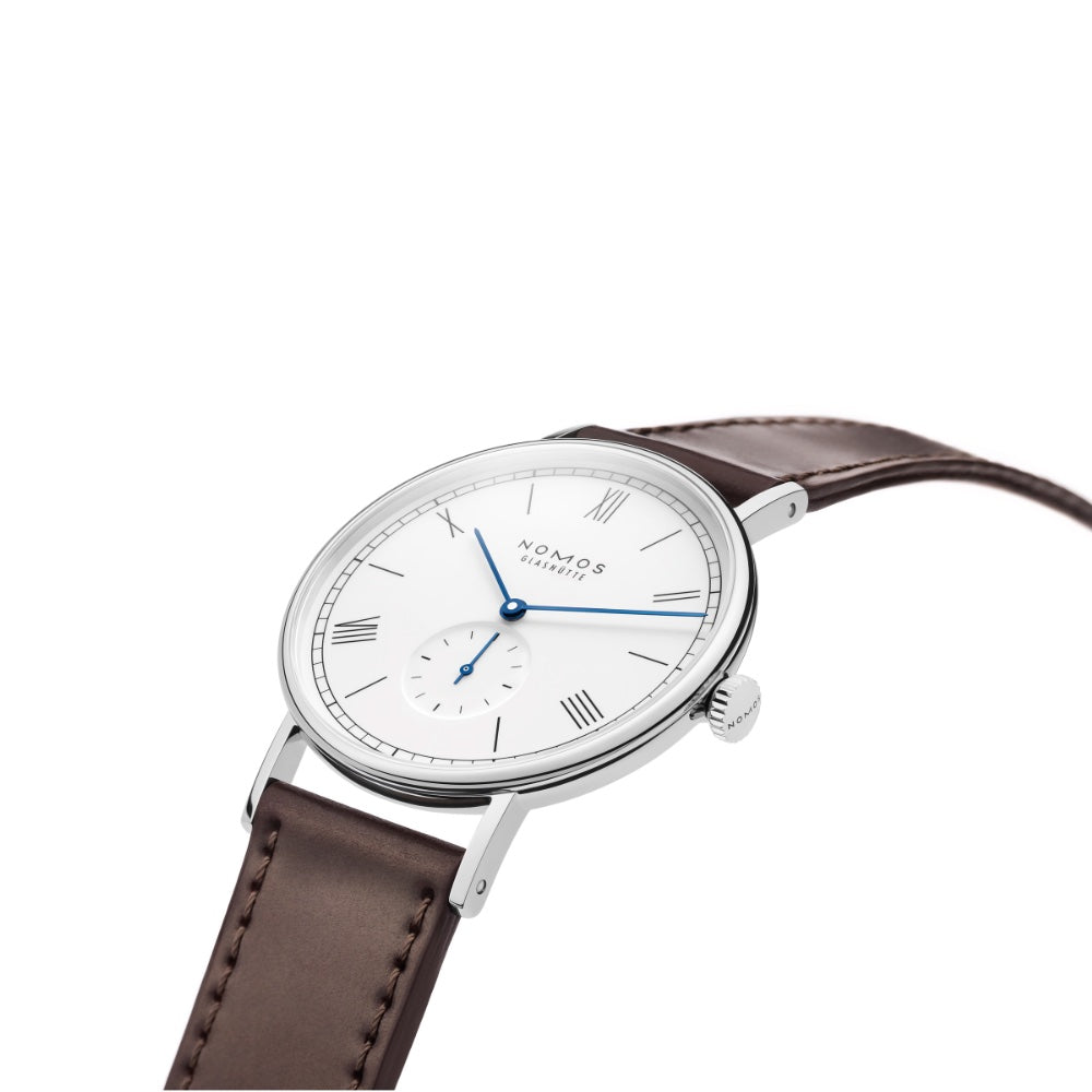 NOMOS Glashütte - Ludwig 38 emailleweiß 236 Nomos Ludwig 33 Duo-juwelier-krebber-monchengladbach-rheydt-damenuhr-nomos-glashutte-l