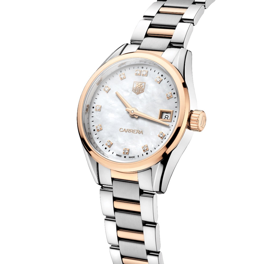 TAG Heuer carrera lady WAR1352.BD0774 Gehäuse: 18 Karat Roségold un