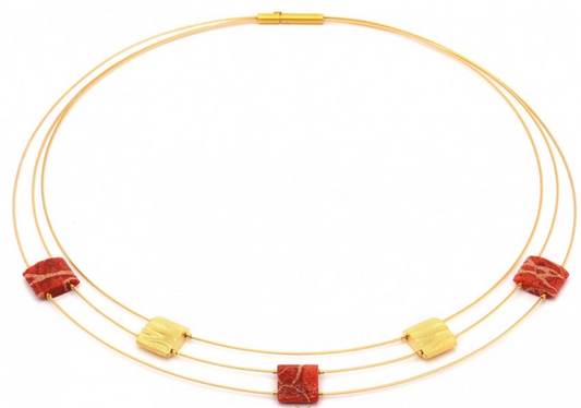 Juwelier Krebber Mönchengladbach - Rheydt Bernd Wolf Collier Schmuck Farbsteinschmuck Wurzelkoralle Halsschmuck