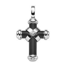 Lade das Bild in den Galerie-Viewer, Kreuz mit Weißgold mit Diamant
