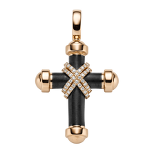 Lade das Bild in den Galerie-Viewer, kreuz rosegold schwarz
