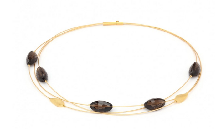 Juwelier Krebber Mönchengladbach - Rheydt Bernd Wolf Collier Schmuck Farbsteinschmuck  Halsschmuck Rauchquarz