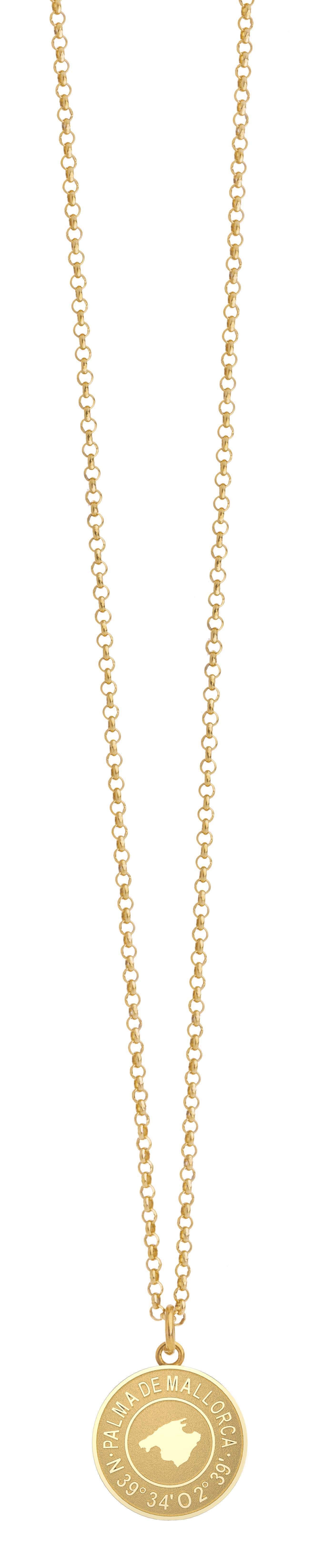 Mallorca Münz Kette Gold