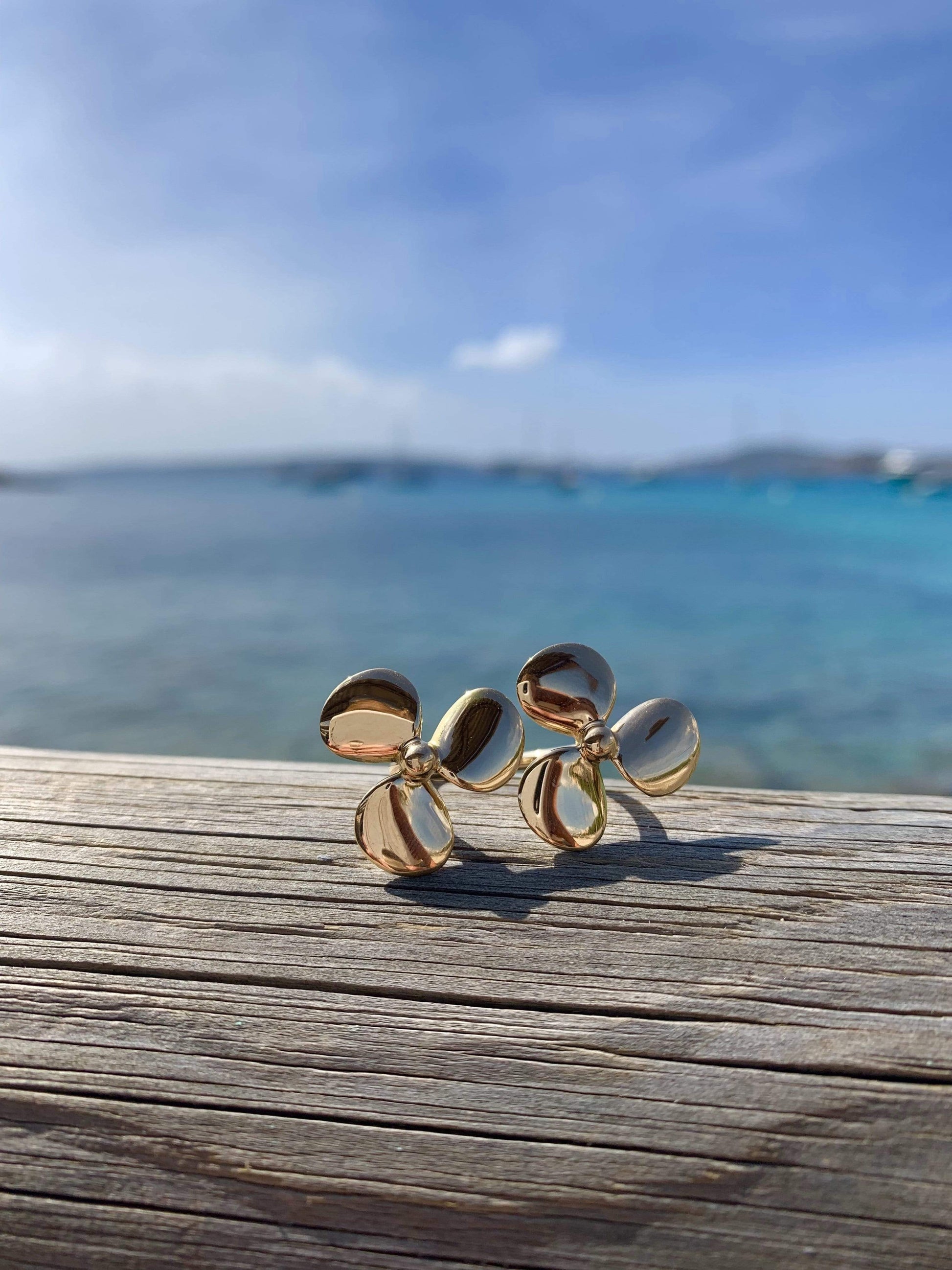 Rosegold Ring Schiffsschraube 