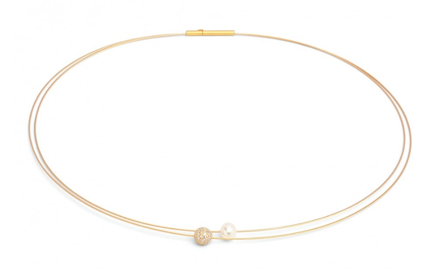Juwelier Krebber Mönchengladbach - Rheydt Bernd Wolf Collier Schmuck Farbsteinschmuck  Halsschmuck Süsswasserperle Zirkonia